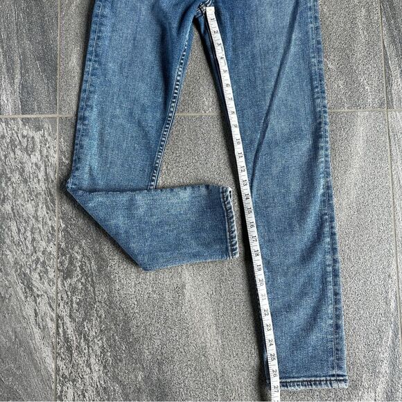 EUC Re/Done Originals 2018 Button Fly High Rise Ankle Crop Stretch Denim Jean 26 - Picture 14 of 15